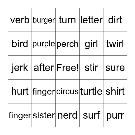 BINGO  Bingo Card