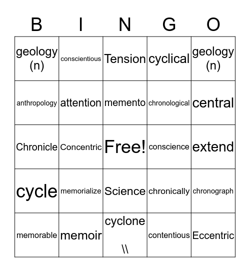 Untitled Bingo  Bingo Card