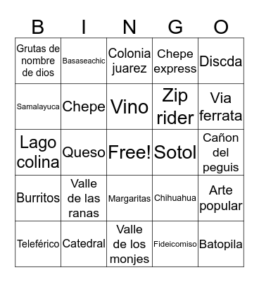 ah chihuahua Bingo Card