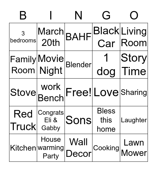 WELCOME! Bingo Card