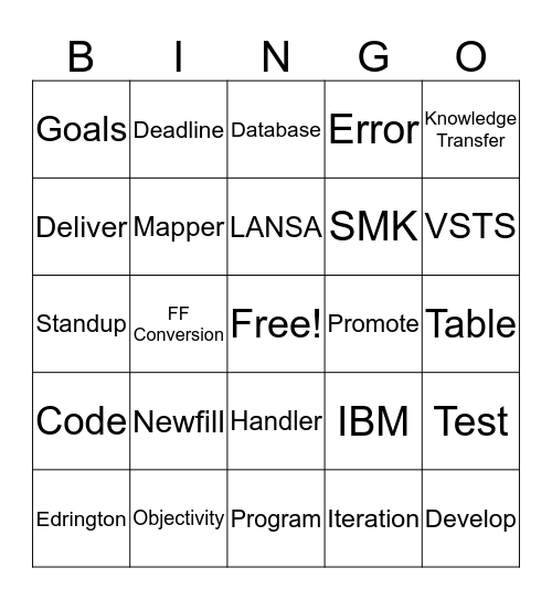 TESS Bingo Card
