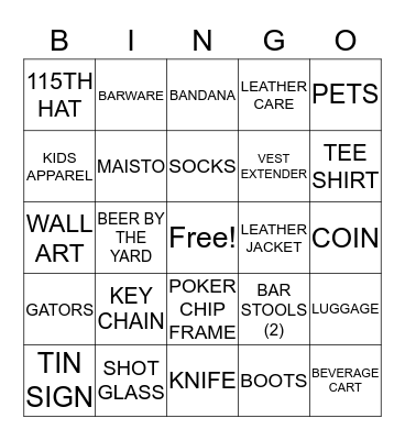MOTORCLOTHES MAY 2018 Bingo Card