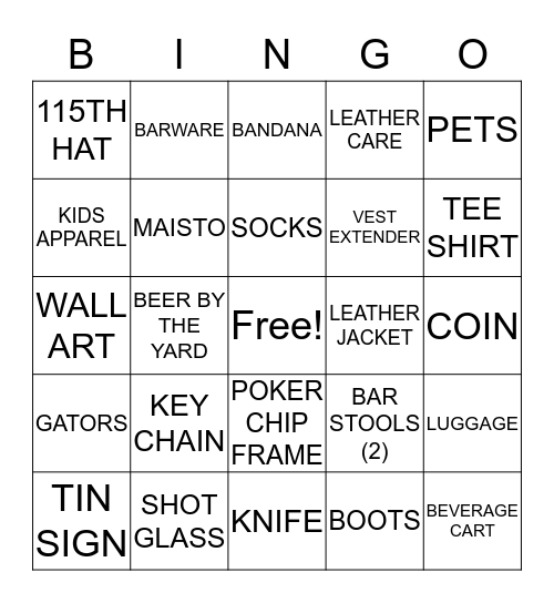 MOTORCLOTHES MAY 2018 Bingo Card