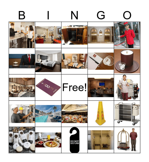 Hotel Bingo Card