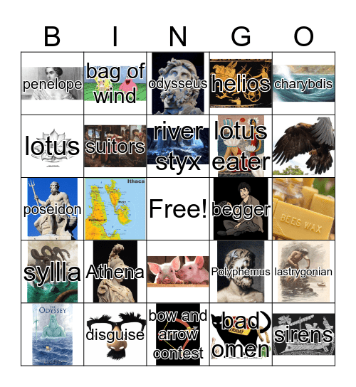 THE ODYSSEY Bingo Card