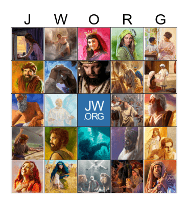 Bible Characters Bingo Card