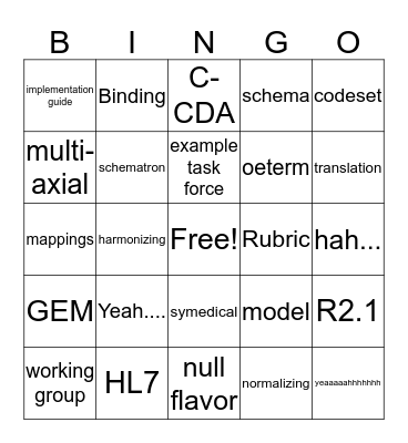 5th Month Bingo Card