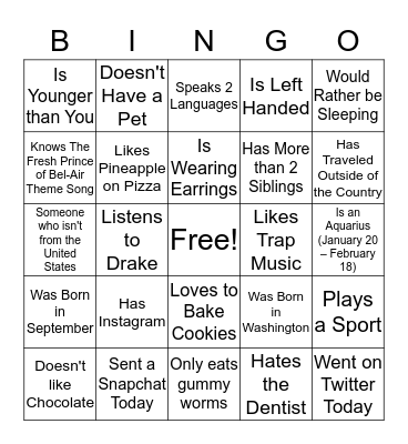 Lit Bingo Card