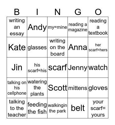 purple unit 1 Bingo Card