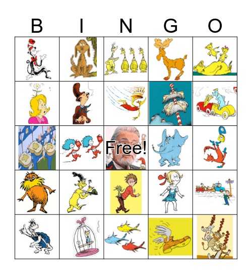 Fun with Dr. Seuss Bingo Card