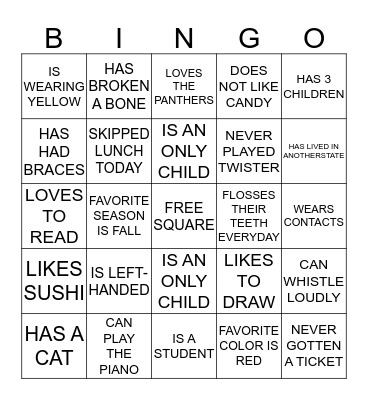 PROMOTION CELEBRATION ICEBREAKER Bingo Card