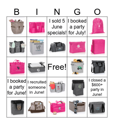 Thirty-One June Bingo Card