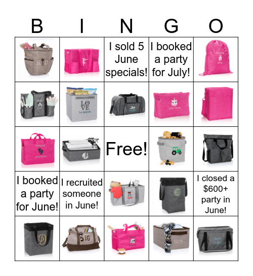 Thirty-One June Bingo Card