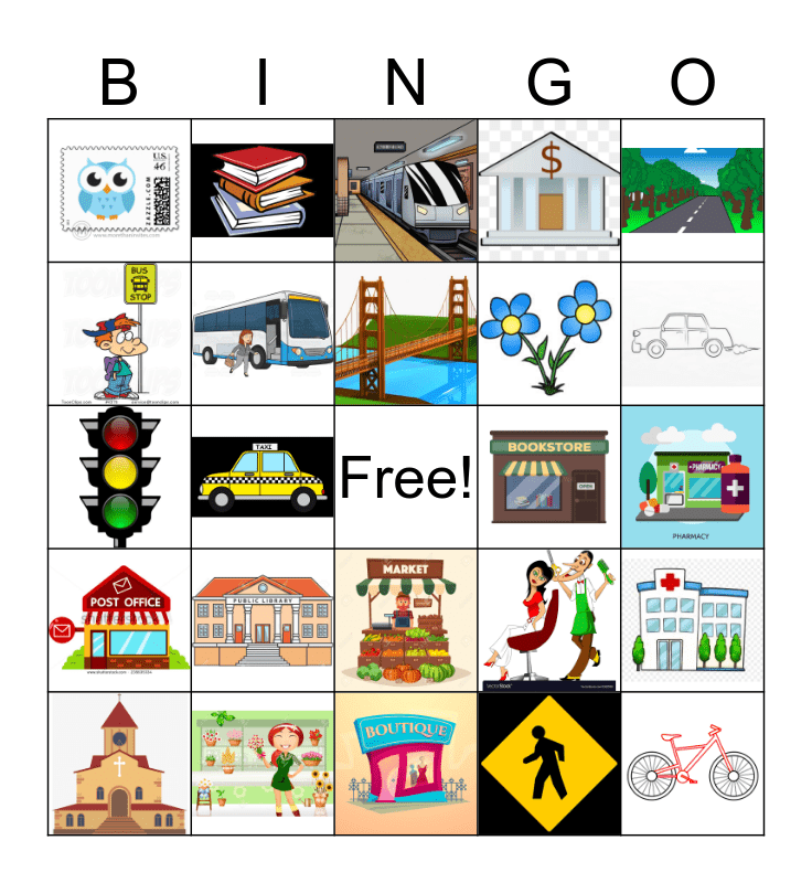 la ville Bingo Card