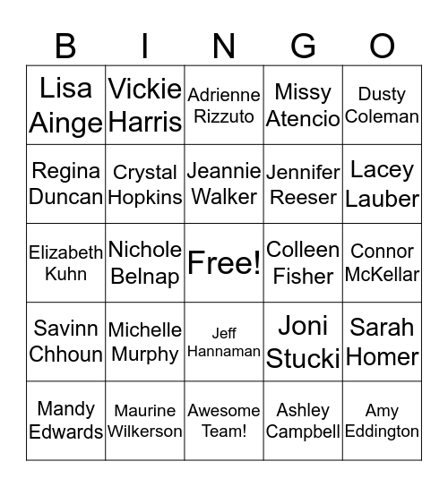 C/F/PC PEEPS Bingo Card
