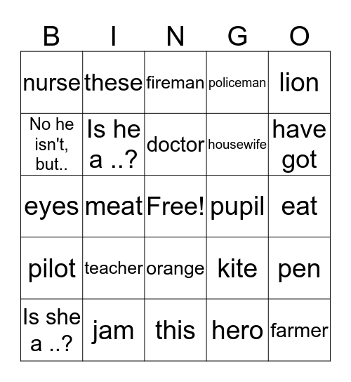 Bingo Card