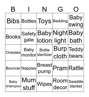Present bingo Card