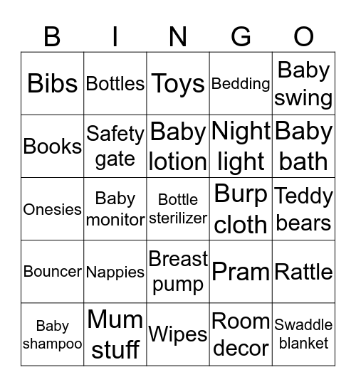 Present bingo Card