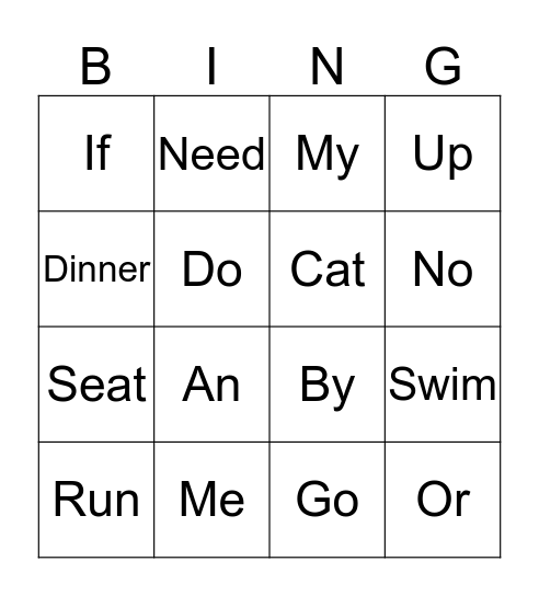 Blue Bingo Card