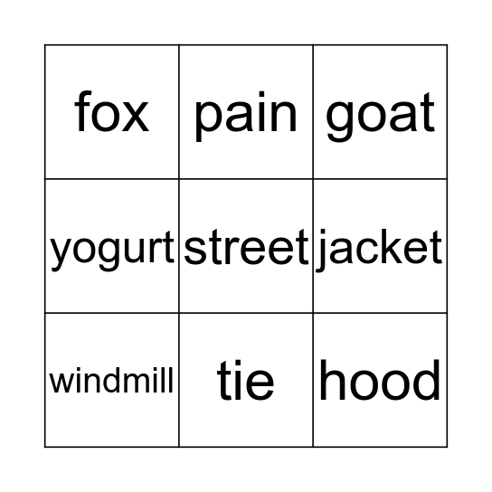 Bingo Card