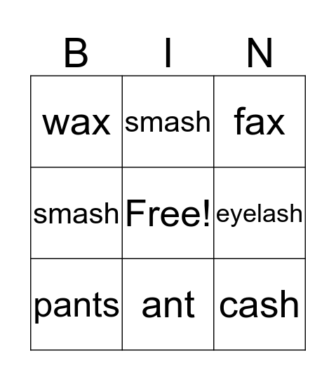 May Week 4 Bingo Card