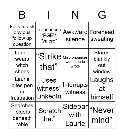 Big Mike Depo Bingo Card