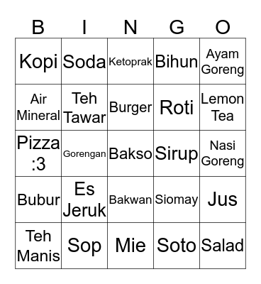 Jeongin's Card!!  Bingo Card