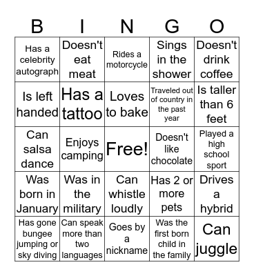 Texas Health Plano Bingo Card