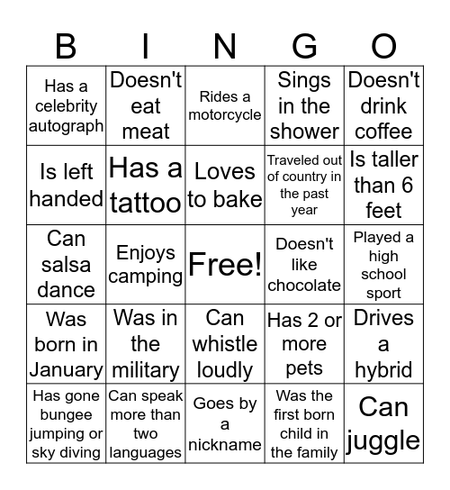 Texas Health Plano Bingo Card