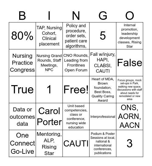 G11E Magnet Bingo Card