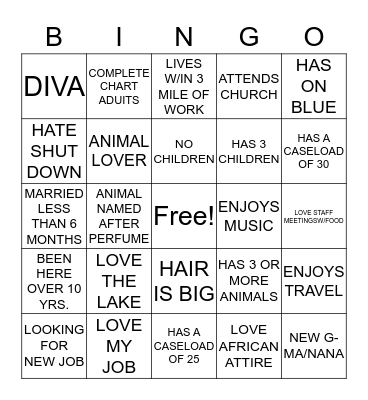 FRANKLIN  Bingo Card
