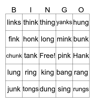 2.1 Welded Sounds Bingo Card