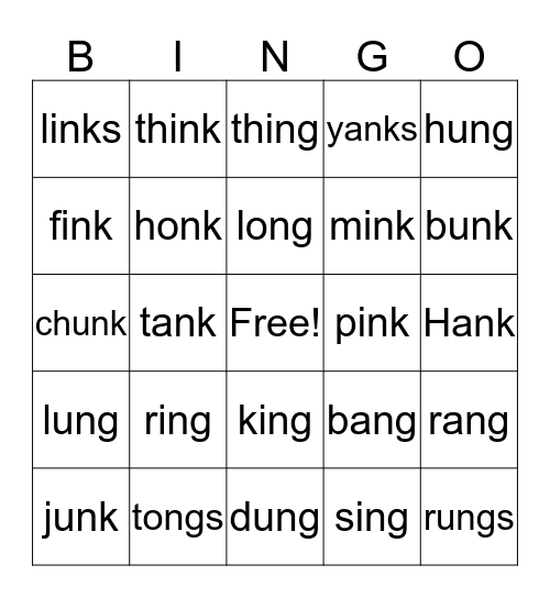 2.1 Welded Sounds Bingo Card