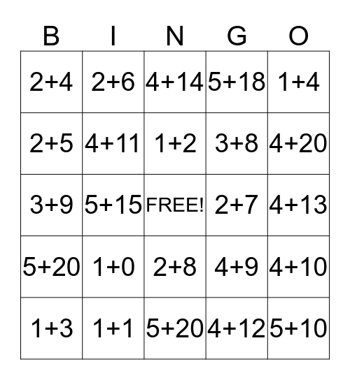 addition-bingo-card