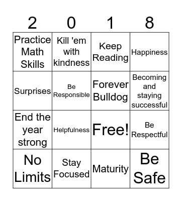 Success BINGO Card