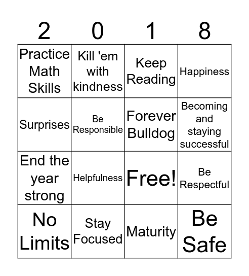 Success BINGO Card