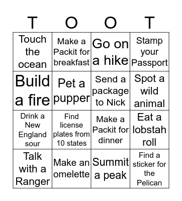 Birthday Girl Bingo Card