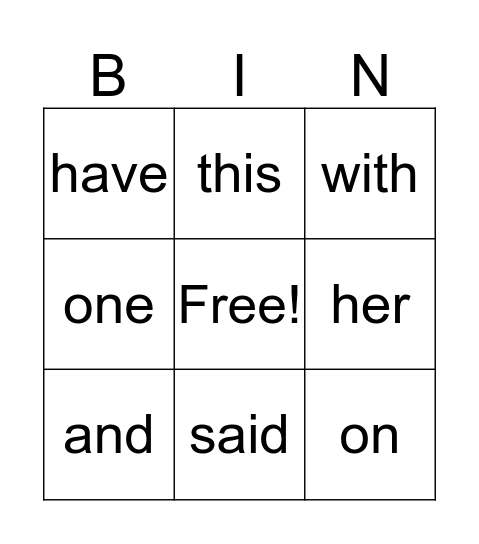 Angus' BIG bingo Card