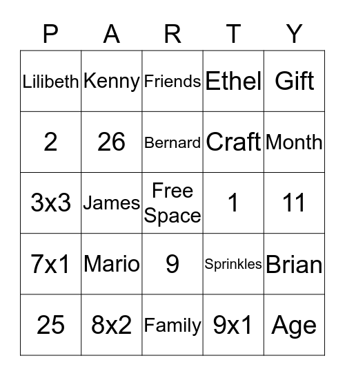ICT-idee     Tafels van 1 t/m 10 Bingo Card