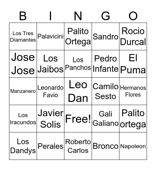 Cumpleaños Magdalena Bingo Card
