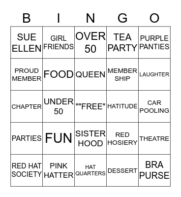 ANGELS IN RED Bingo Card