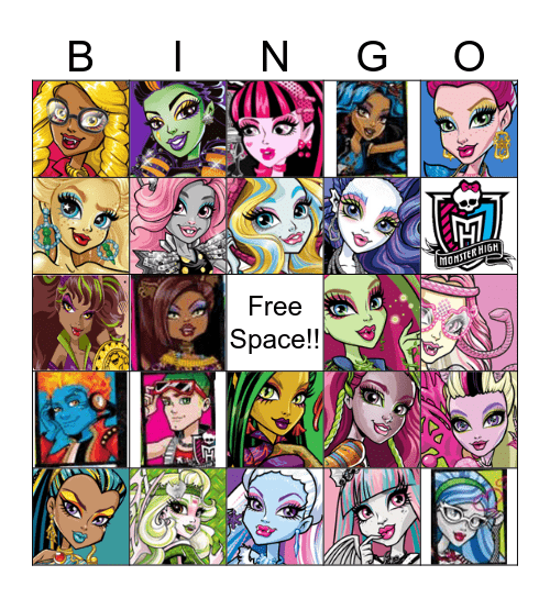 monster high printable cards