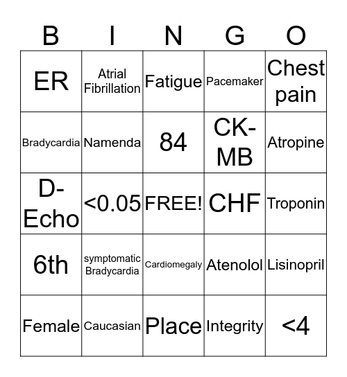 Uju's Bingo Blast Bingo Card