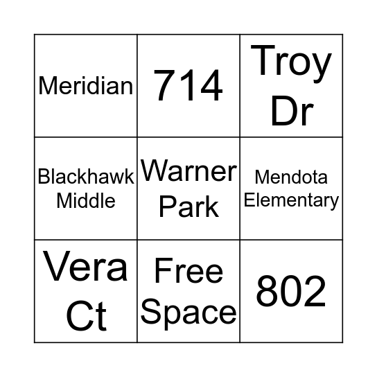 H&H Phase 1 Bingo Card