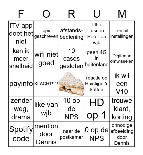 Forum Bingo Card