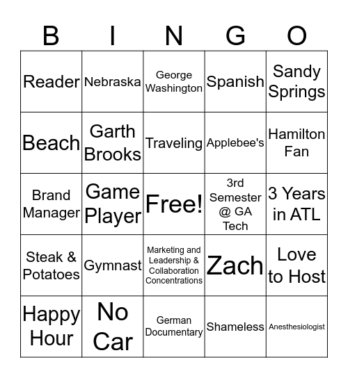 roBINGO Card