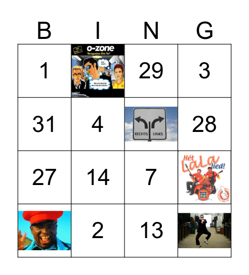 Disco Bingo Time!! Bingo Card