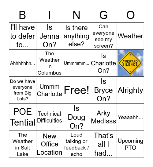 Lig Bots Bingo Card