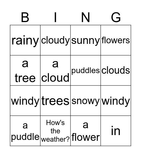 orange unit 6 Bingo Card