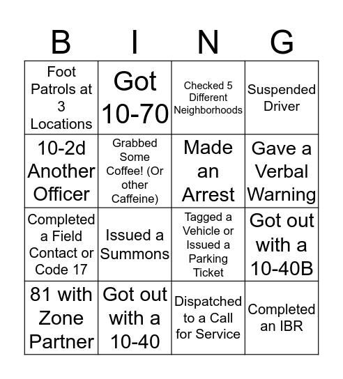 C-2 Bingo  Bingo Card